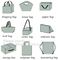 Promotional Cheap Custom Logo Print Eco Friendly Die Cut Shopping Non-Woven Bags / Non Woven Bag D Cut, bagplastics, pac